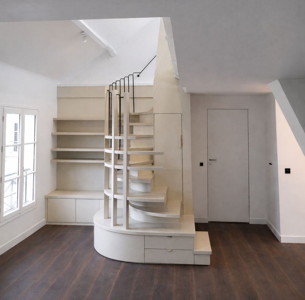 Porte intérieure & escalier bois